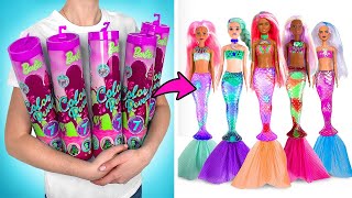 Color Reveal Dolls Homemade Unboxing and Cool DIYs Its Literally Magic [upl. by Armelda68]