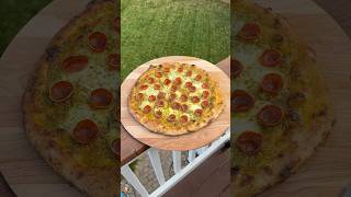 Pesto and pepperoni pizza homemade foru [upl. by Ryhpez411]