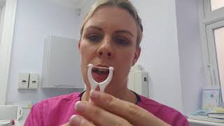 Dental flossing for beginners part 1 [upl. by Adihsar]