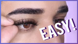 How To Apply False Eyelashes For Beginners [upl. by Wayne961]