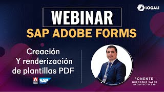 Webinar SAP Adobe Forms  Creación y renderización de plantillas PDF [upl. by Llenahs321]