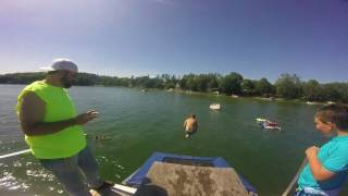 Cottage Trampoline Boat July 8 2017 [upl. by Henley762]