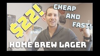 How to Brew Beer Cheap and Fast 22 Homebrew Light Lager in Under 2 Hours  quotBud Light Clonequot [upl. by Aip]