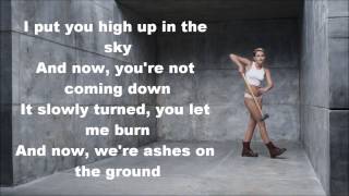 Miley Cyrus  Wrecking Ball Lyrics [upl. by Lietman]