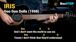 Iris  Goo Goo Dolls Easy Guitar Chords Tutorial with Lyrics [upl. by Kinch]