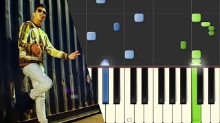 lAlgerino  Va bene  Piano Tutorial  Synthesia cover [upl. by Limaj]