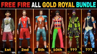 ALL GOLD ROYAL FREE FIRE  FREE FIRE ALL GOLD ROYAL  ALL GOLD ROYAL BUNDLE FREE FIRE [upl. by Benny]