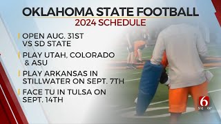 2024 Oklahoma State Football Schedule Announced [upl. by Anayd]