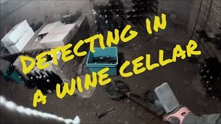 Zoeken in een wijnkelder met de metaaldetector XP Deus Metaldetecting in a wine cellar WOW [upl. by Yauqram703]