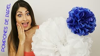 DIY POMPONES BOLAS DE PAPEL  SUSANA ORTIZ [upl. by Ruiz426]