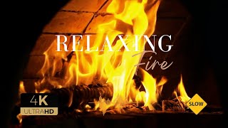 Experience Ultimate Relaxation  Soothing Fireplace in Slow Motion [upl. by Jaddan]