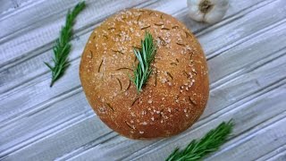 Roasted Garlic Rosemary Bread  Whats For Din  Courtney Budzyn  Recipe 99 [upl. by Parlin757]