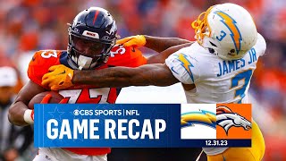 Broncos ELIMINATED from Playoffs DESPITE win over Chargers  Game Recap  CBS Sports [upl. by Ttsepmet]