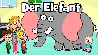 ♪ ♪ Tierlied Urlaub Familie  Bade Song  Der Elefant Song  Hurra Kinderlieder [upl. by Yanffit]