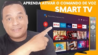 Como Ativar Comando de Voz na TV PHILIPS Google Assistant [upl. by Arateehc803]