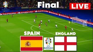 🔴LIVE  ENGLAND vs SPAIN I UEFA EURO 2024 FINAL MATCH I FULL MATCH STREAMING I eFOOTBALL PES 21 [upl. by Latisha497]