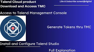 Talend Cloud product Download and Access TMC 2 session talend youtube dataintegration [upl. by Audun]