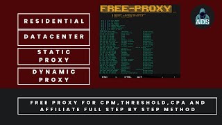 Best Free ProxiesHow to create free proxyBest Residential Proxydecodingads [upl. by Ivon]