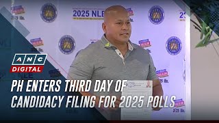 PH enters third day of candidacy filing for 2025 polls  ANC [upl. by Else]