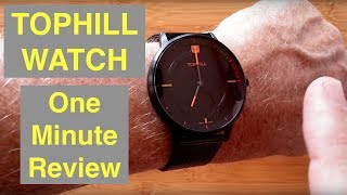 TOPHILL WATCH Hybrid 5ATM Waterproof Swiss AnalogDigital Combo Smartwatch One Minute Overview [upl. by Seravart]