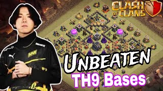 New Th9 war base  Unbeatable base with copy link Clash of clans 2024 [upl. by Ahsot994]