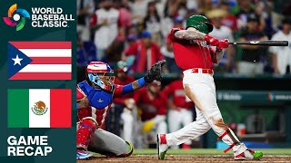 Puerto Rico vs Mexico Game Highlights  2023 World Baseball Classic [upl. by Amikat61]