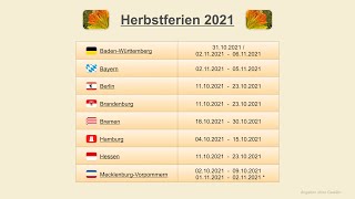 Herbstferien 2021 [upl. by Xavier]