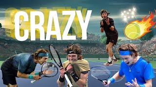 Is Andrey Rublev The Craziest Player In Tennis [upl. by Alliuqet]