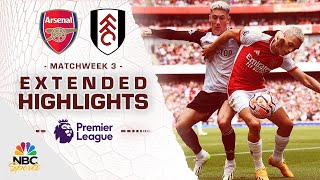 Arsenal v Fulham  PREMIER LEAGUE HIGHLIGHTS  8262023  NBC Sports [upl. by Brietta]