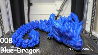 Blue Dragon 008  PLA   3D Printed  Timelapse CaptainPoe3D [upl. by Ardnuhsed]