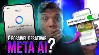 É POSSIVEL DESATIVAR A META AI DO WHATSAPP FACEBOOK E INSTAGRAM [upl. by Okim]