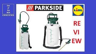 Parkside Garden Pressure Sprayer HG05659 REVIEW Lidl 25 bar 5L [upl. by Territus]