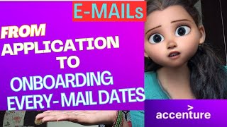 Accenture applicationonboarding mail dates🗓️how many days it takes to be part of accenture job [upl. by Winzler]