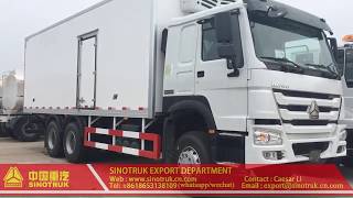 Sinotruk howo refrigerated truck Refrigerated trucks china [upl. by Verdha]