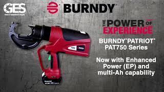 Burndy PAT750XT18V Cordless Battery Cable Crimper [upl. by Kylynn]