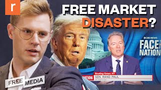 Trump ANNOUNCES tariffs on China Mexico Canada Rand Paul OPPOSES  Free Media [upl. by Keeryt]