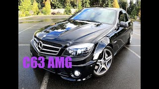 2009 Mercedes Benz C63 AMG W204 Review and Test Drive [upl. by Sucirdor]