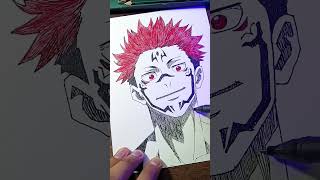 Normal artist vs phycho artist jujutsukaisen anime sukuna [upl. by Euv]