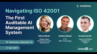 Navigating ISO 42001 The First Auditable AI Management System Standard [upl. by Anatola]