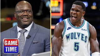 NBA Gametime  quotAnthony Edwards is a KILLER 💯quot  Shaq impressed by TWolves DESTROY Bulls 135119 [upl. by Niassuh810]