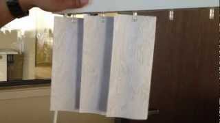 How to Install quotSquot Curved Vanes for Vertical Blinds [upl. by Mag228]