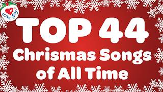 Top 44 Christmas Songs with Lyrics 🎅 Merry Christmas 🎄Top Christmas Songs Music Playlist [upl. by Malanie]