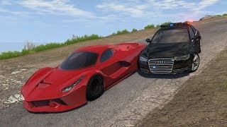 Extreme Police Chases CrashesampFails 13  BeamNG DRIVE [upl. by Aneerahs645]