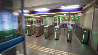 Sweden Stockholm Danderyds Sjukhus subway station 6X elevator 1X escalator [upl. by Brunk861]