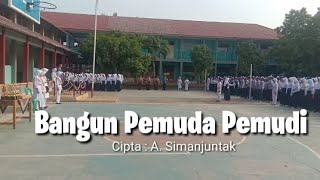 Lagu Bangun Pemuda Pemudi pada upacara Sumpah Pemuda di SMPN 1 Gabuswetan [upl. by Ahser114]