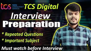 TCS Digital Interview Preparation  Repeated Questions asked in digital interview  2024 [upl. by Okihcim152]