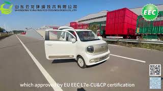 electric vehicle new brand yunlongmotors enclosed mini electric car 2024 greenpower automobility [upl. by Thetis]