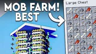 Minecraft BEST MOB FARM 121  FAST  39000 Per Hour [upl. by Yennaiv]