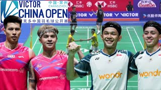 AlfianArdianto INA VS OngTeo MAS  Quarterfinal Badminton China Open 2024 [upl. by Namsaj]