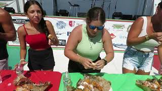 MVI 0453  San Gennaro Feast Hamptons  Sun 091524 Video 2 by Ed Graham  Zeppole Eating Contest [upl. by Krissie361]